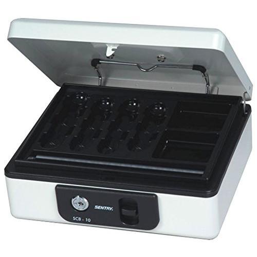 セントリー　手提金庫　キャッシュボックス　SCB-10　フラットキー　 B6サイズ対応 地震 災害 ...