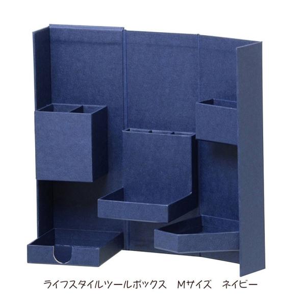 ＜ナカバヤシ＞ライフスタイルツールボックス　Ｍサイズ　ネイビー LST-B02NV