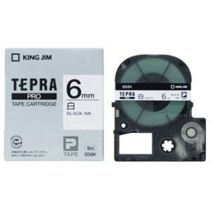 キングジム　テプラPROテープカートリッジ　白ラベル　6mm　SS6K