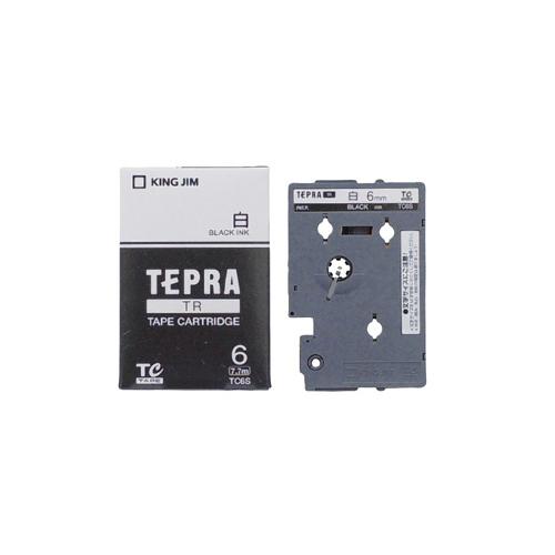 キングジム＜KING JIM＞テプラ　TRテープカートリッジ 白ラベル　黒文字 TC6S　6mm幅　...