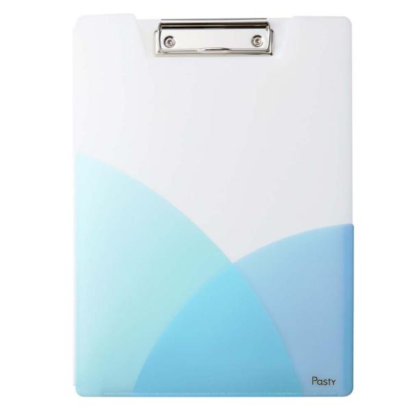 プラス PLUS Pasty パスティ クリップファイル A4 ソーダブルー FL-601CP 98...