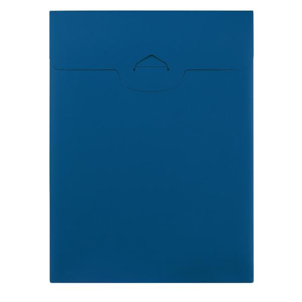 プラス(PLUS)ケースファイル ポケット付エンベロープ タテ型 ブルー FL-118CH 10冊パ...