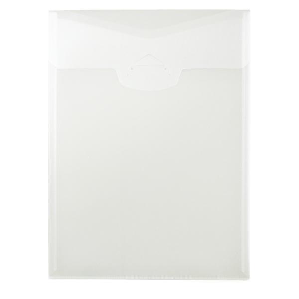 プラス(PLUS)ケースファイル ポケット付エンベロープ タテ型 クリアー FL-118CH 10冊...