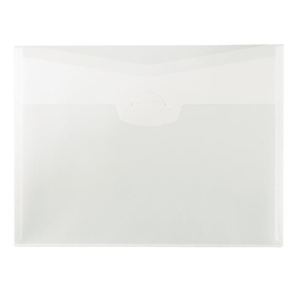 プラス(PLUS)ケースファイル ポケット付エンベロープ ヨコ型 クリアー FL-119CH　88-...