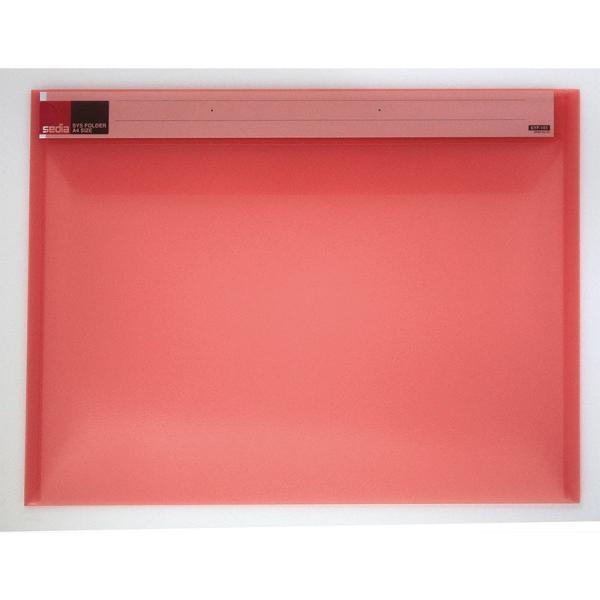 セキセイ　シスフォルダーＡ４−Ｓ　赤　SYF-151-20