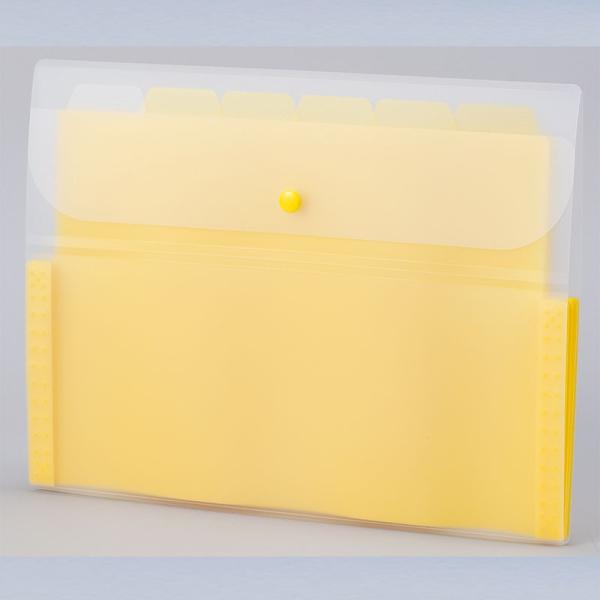 セキセイ　Actif　アクティフ　ドキュメントホルダー　６ポケット　イエロー　ACT-3906-50