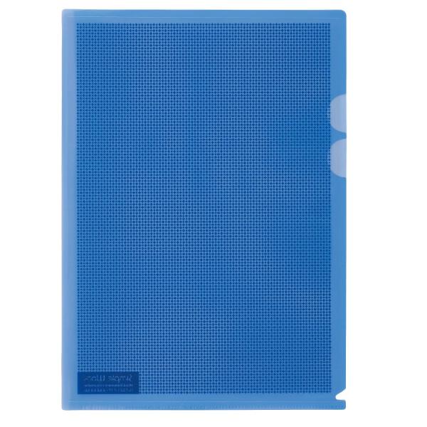 プラス(PLUS) カモフラージュホルダー A4 5枚入 ブルー FL-127CH-5P　89-42...