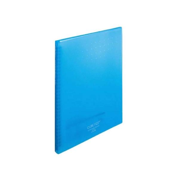 LIHIT LAB.＜リヒトラブ＞CUBE FIZZ クリヤーブック交換式A4 ブルー ポケット数1...