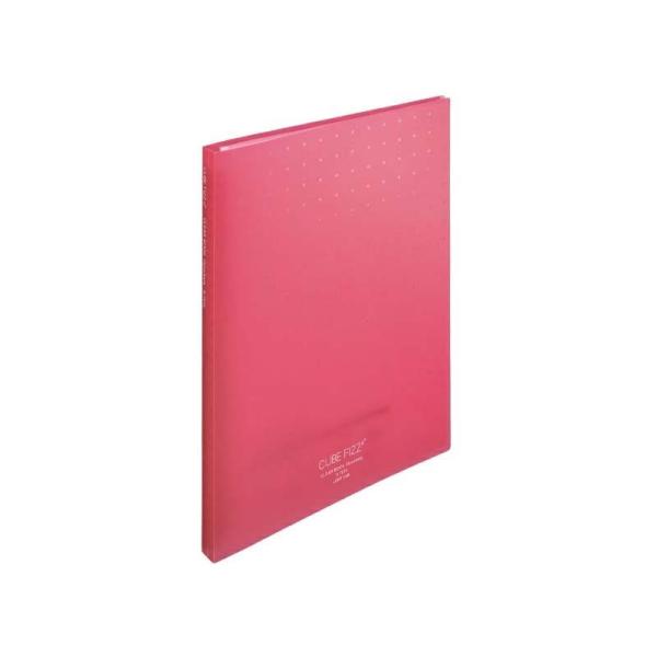 LIHIT LAB.＜リヒトラブ＞CUBE FIZZ クリヤーブック交換式A4 ピンク ポケット数3...