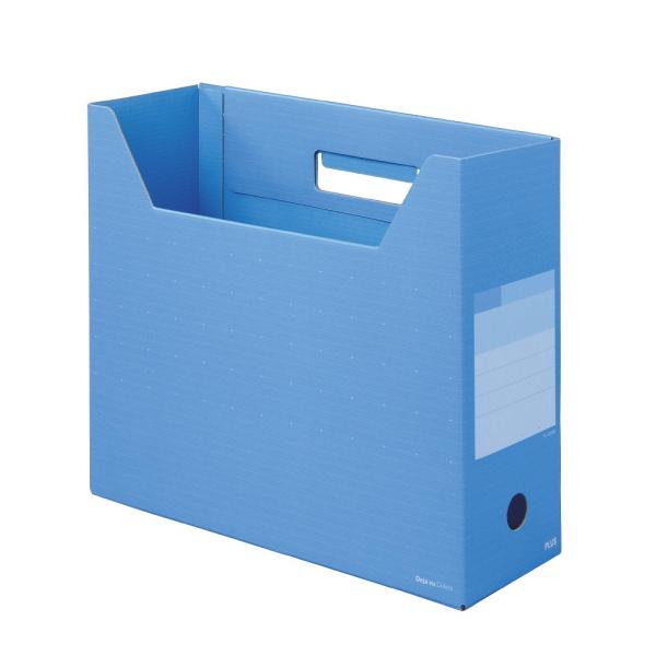 プラス(PLUS)デジャヴ ボックスファイル レギュラー A4-E スカイブルー FL-023BF　...