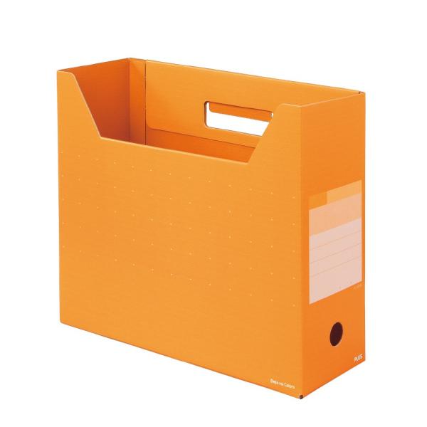 プラス(PLUS)デジャヴ ボックスファイル レギュラー A4-E ネーブルオレンジ FL-023B...