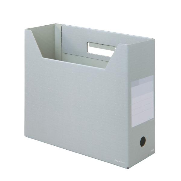 プラス(PLUS)デジャヴ ボックスファイル レギュラー A4-E シルバーグレイ FL-023BF...