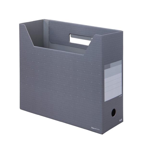 プラス(PLUS)デジャヴ ボックスファイル レギュラー A4-E ストーングレイ FL-023BF...