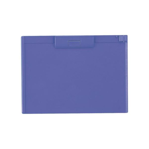 LIHIT LAB.＜リヒトラブ＞ クリップボード A-987U-8青 A4 ヨコ型