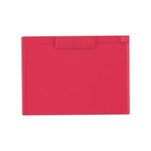 LIHIT LAB.＜リヒトラブ＞ クリップボード A-987U-3赤 A4 ヨコ型