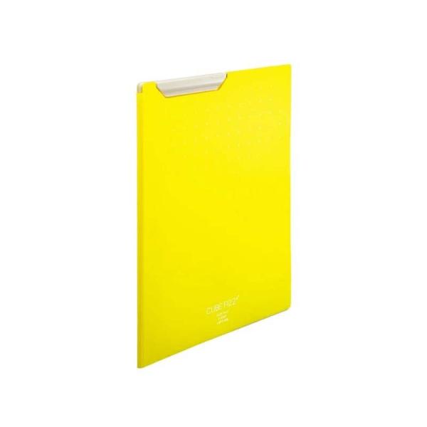 LIHIT LAB.＜リヒトラブ＞CUBE FIZZ クリップファイルA4 イエロー F6067-5