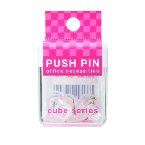 サンフレイムジャパン　ＣＵＢＥ　ＰＰ画鋲透明　500-2487 5002487