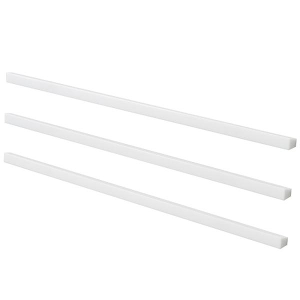マグエックス マグネットスリムバー 220mm 3本入 白　MSLB-220-3P-W