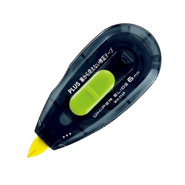 プラス(PLUS) 裏から見えない修正テープ 本体　WH-016P ブラック/グリーン　47-615