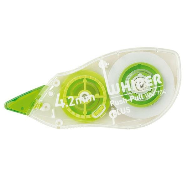 プラス(PLUS) 修正テープ ホワイパー プッシュプル 4.2mm幅 グリーン WH-704 49...