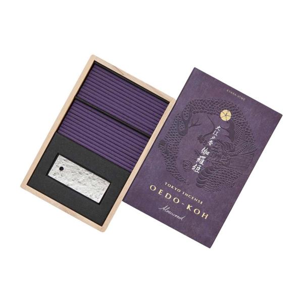 日本香堂 大江戸香 伽羅姫 スティック60本入 香立付 38201 線香 アロマ お香