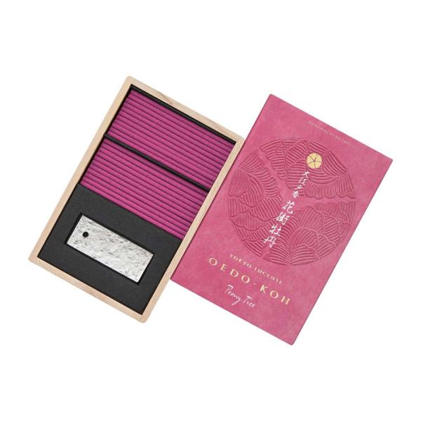 日本香堂 大江戸香 花街牡丹 スティック60本入 香立付 38202 線香 アロマ お香