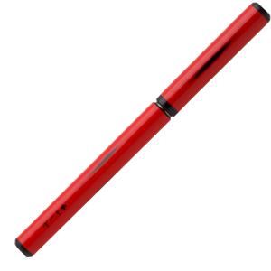 あかしや　天然竹筆ペン　漆調　赤軸／透明ケース入り　AK2000UP-RD