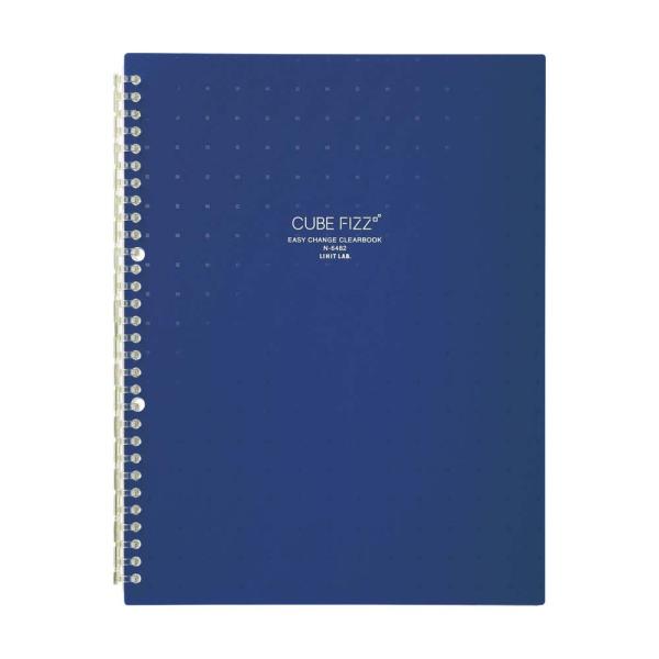 LIHIT LAB (リヒトラブ) CUBE FIZZ イージーチェンジ・クリヤーブック ネイビー ...