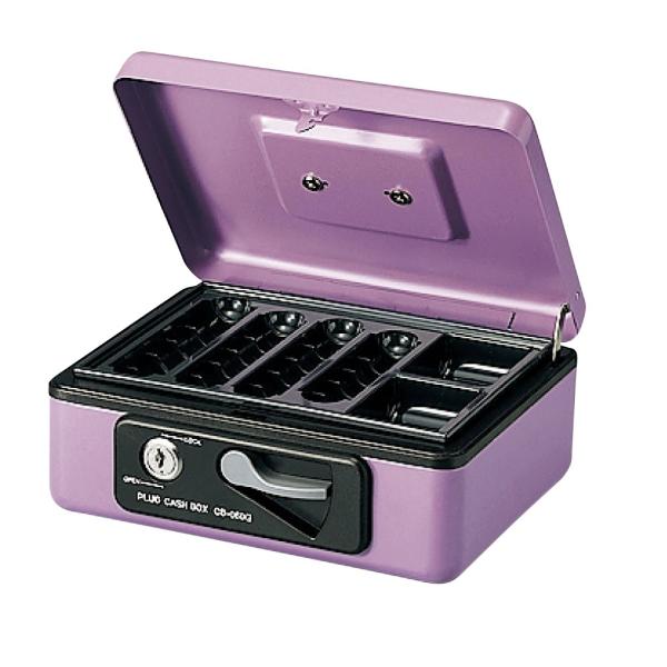 金庫 小型 プラス(PLUS) 手提金庫 S ピンク CB-060G 12-868