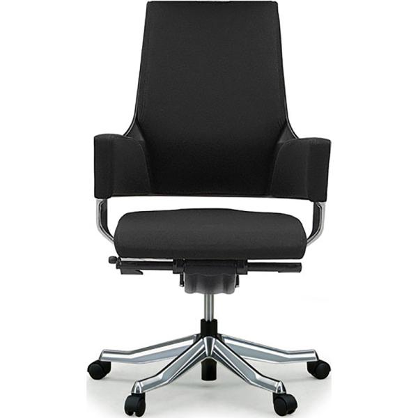 関家具 タスクチェア デルフィ ファブリック張地 ミドルタイプ ブラック  137106