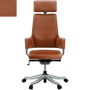 関家具 タスクチェア デルフィ フルレザー ハイタイプ キャメル  068268｜econvecoco