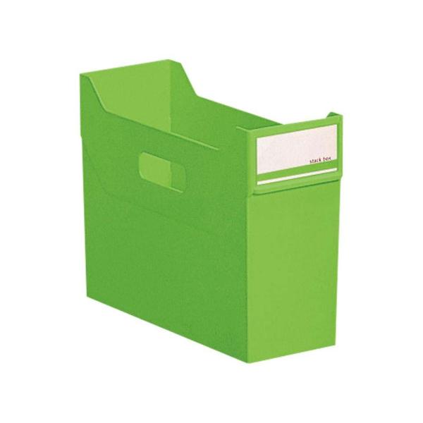 LIHIT LAB.＜リヒトラブ＞リクエスト スタックボックス A4横型 黄緑色 G1600-6