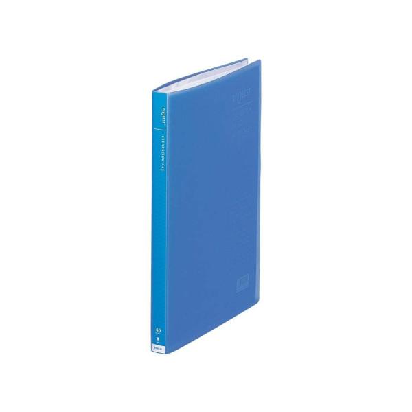 LIHIT LAB.＜リヒトラブ＞リクエスト 透明クリヤーブックA4 40P ブルー G3102-8