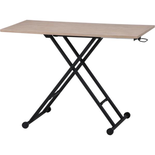 不二貿易　昇降テーブル　シルビア　ホワイト　19244