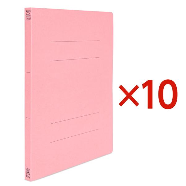 フラットファイル A4 抗菌 ピンク 10冊パック NO.021AB 79-938×10