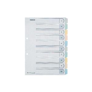 キングジム＜KING JIM＞　カラーインデックスＡ４−Ｓ　１０山タイプ　907-10Y