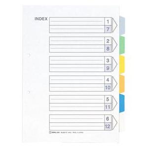 キングジム＜KING JIM＞ カラーインデックス A4-S ６山タイプ 907-6Y