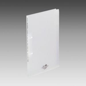 LIHIT LAB.＜リヒトラブ＞　AQUA DROPs　フラット・ツイストリングファイル　A4・S　2穴　乳白　F5000-1(F-5000-1)｜econvecoco