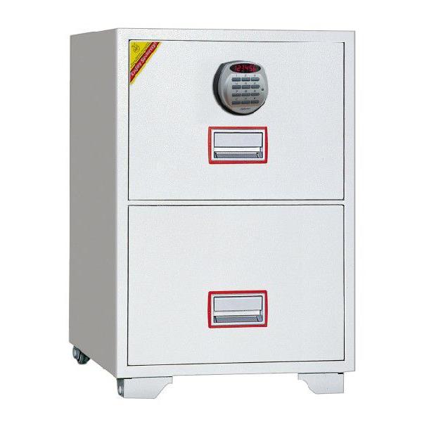耐火ファイリングキャビネット金庫　DFC2000R3　A4サイズ　2段　1時間耐火　ディプロマット・...