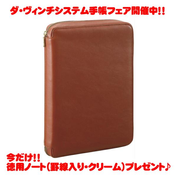 レイメイ藤井 ダ・ヴィンチシステム手帳 A5サイズ ブラウン DSA3001C  スーパーロイスレザ...