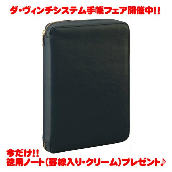 レイメイ藤井 ダ・ヴィンチシステム手帳 A5サイズ ブラック DSA3001B スーパーロイスレザー...
