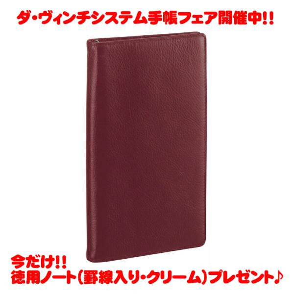 レイメイ藤井 ダ・ヴィンチシステム手帳 ジャストリフィルサイズ・聖書(バイブルサイズ) ワイン JD...