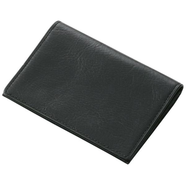 レイメイ藤井(Raymay)　ブルームズベリー　名刺入　ブラック　NN8004B　名刺約20枚収納