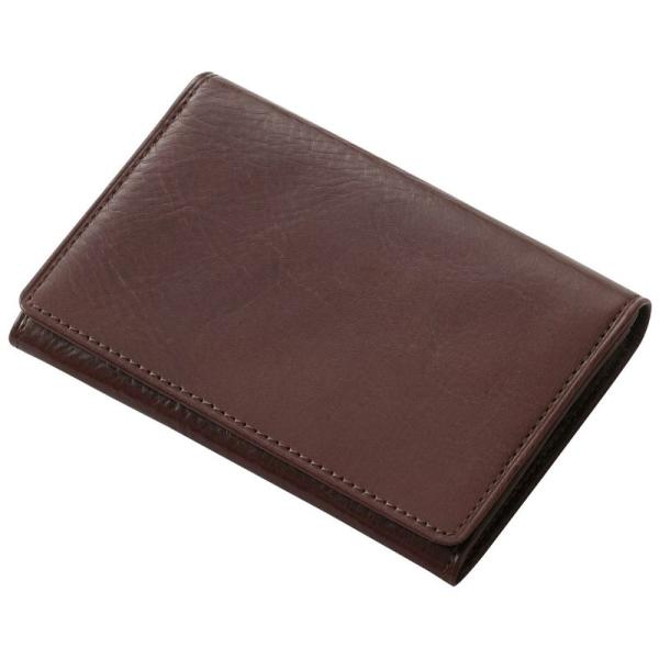 レイメイ藤井(Raymay)　ブルームズベリー　名刺入　ダークブラウン　NN8005E　名刺約50枚...