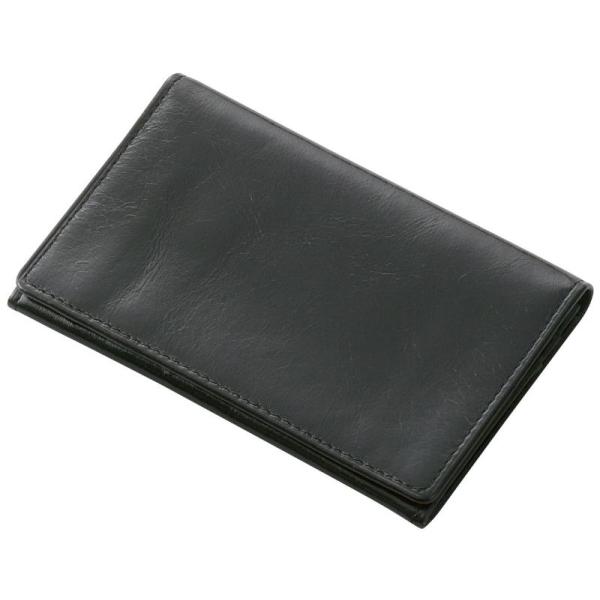 レイメイ藤井(Raymay)　ブルームズベリー　名刺入（笹マチ）　ブラック　NN8007B　名刺約3...