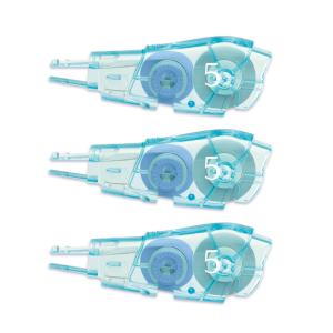 プラス(PLUS) 修正テープ ホワイパーPT 交換テープ 5mm 3個パック WH-645R-3P ブルー 48-731｜econvecoco