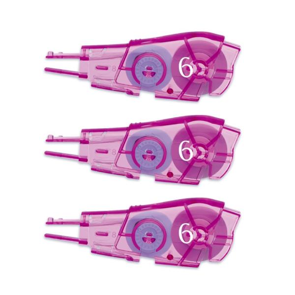 プラス(PLUS) 修正テープ ホワイパーPT 交換テープ 6mm 3個パック　WH-646R-3P...