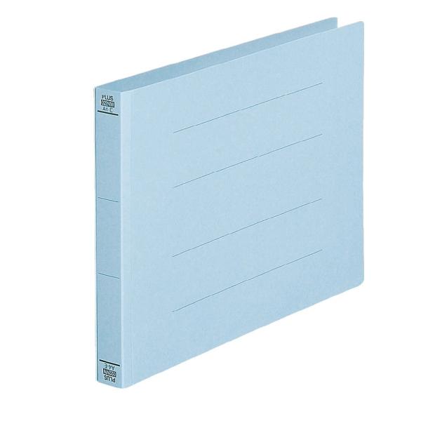 プラス(PLUS)フラットファイル 厚とじ A4-E 300枚とじ ブルー NO.022NW 10冊...