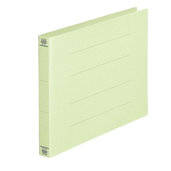 プラス(PLUS)フラットファイル 厚とじ A4-E 300枚とじ グリーン NO.022NW 10...