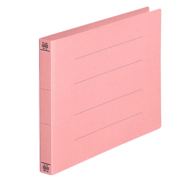 プラス(PLUS)フラットファイル 厚とじ A4-E 300枚とじ ピンク NO.022NW 10冊...